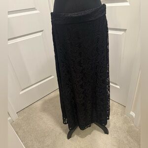 Elegant Black Lace Skirt